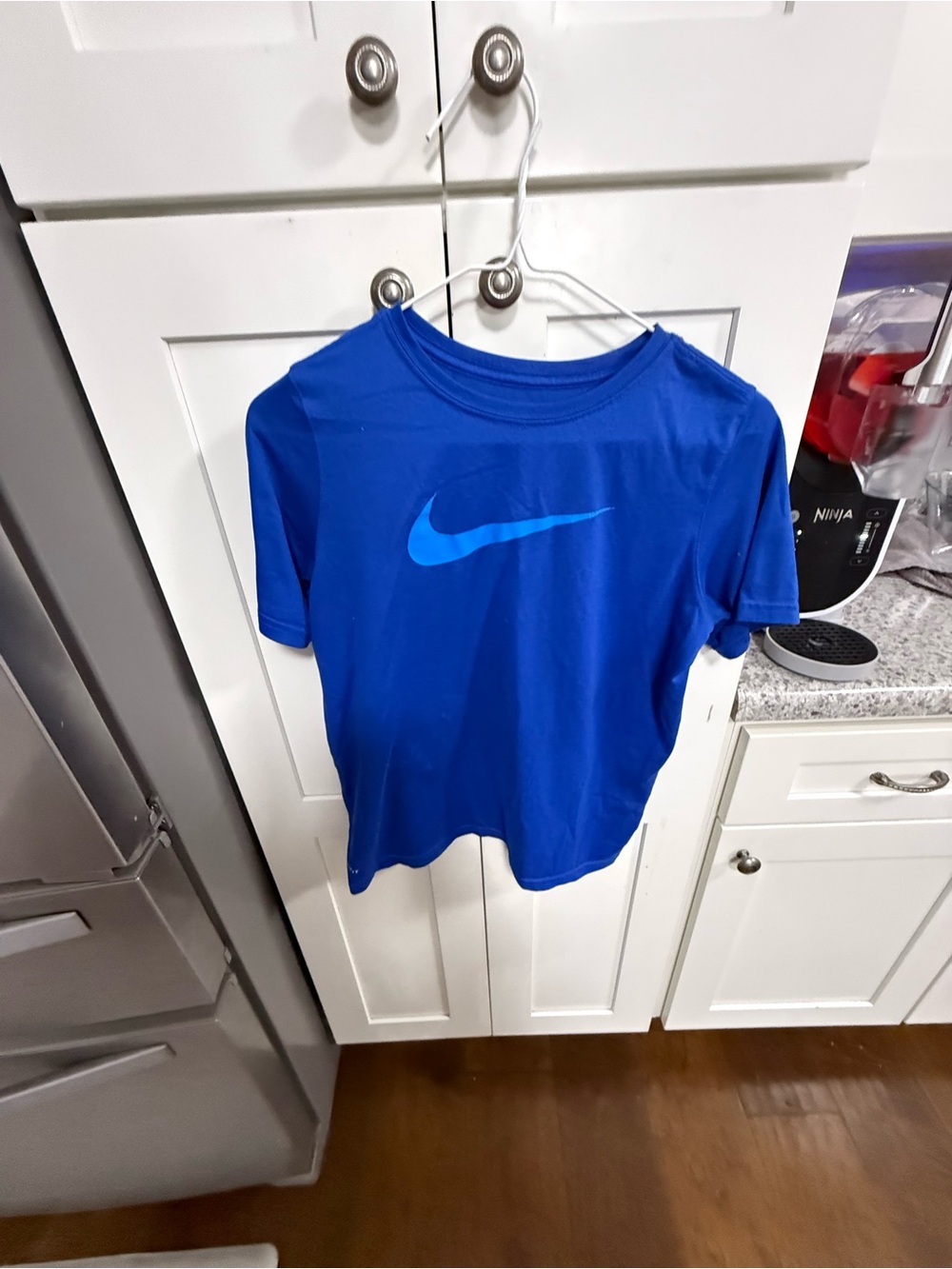 Nike Royal Blue Short Sleeve Tee with Light Blue Swoosh